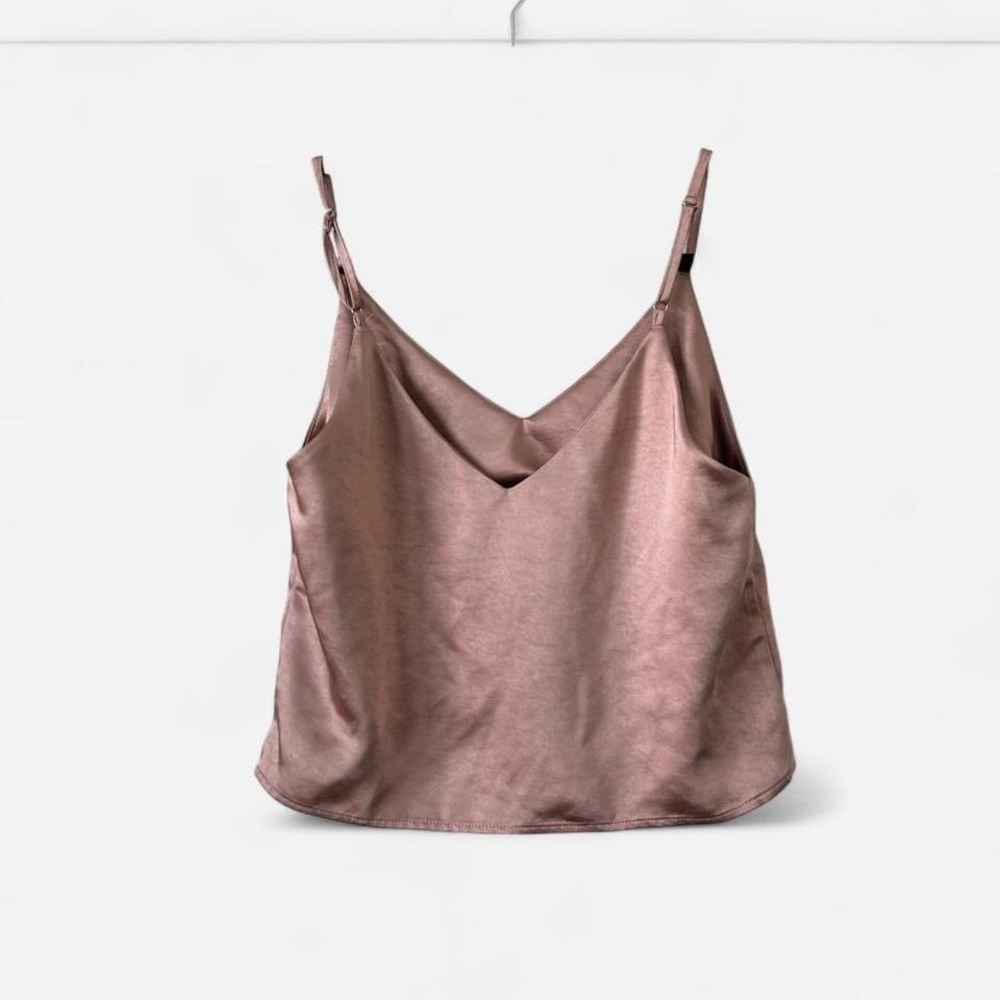Wild Honey pink satin cami top Size S